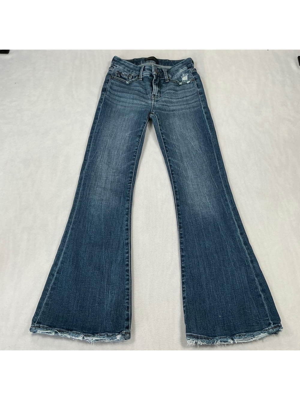 Buckle Black Women's Flare Jeans Size 23x30 Medium Wash Stretch Denim